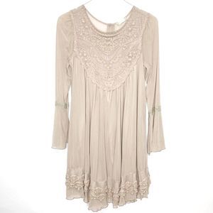 Altered State Long Sleeve Embroidered Lace Dress